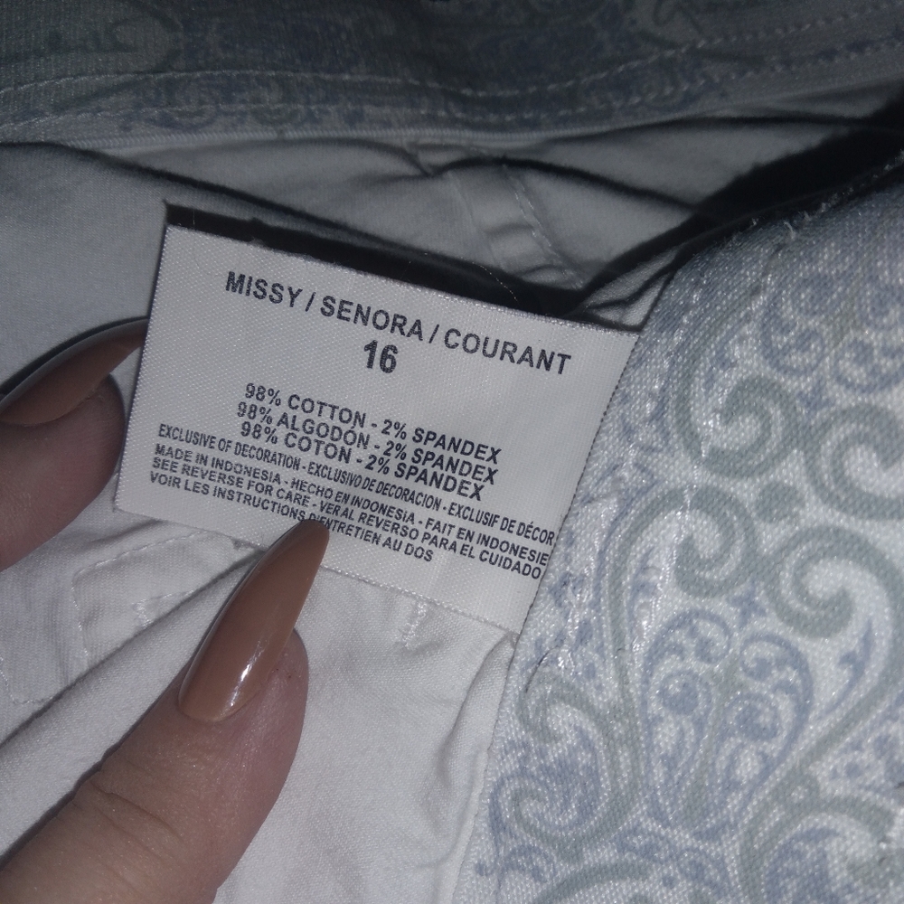Gloria Vanderbilt Capri pants size 16 - Picture 3 of 9